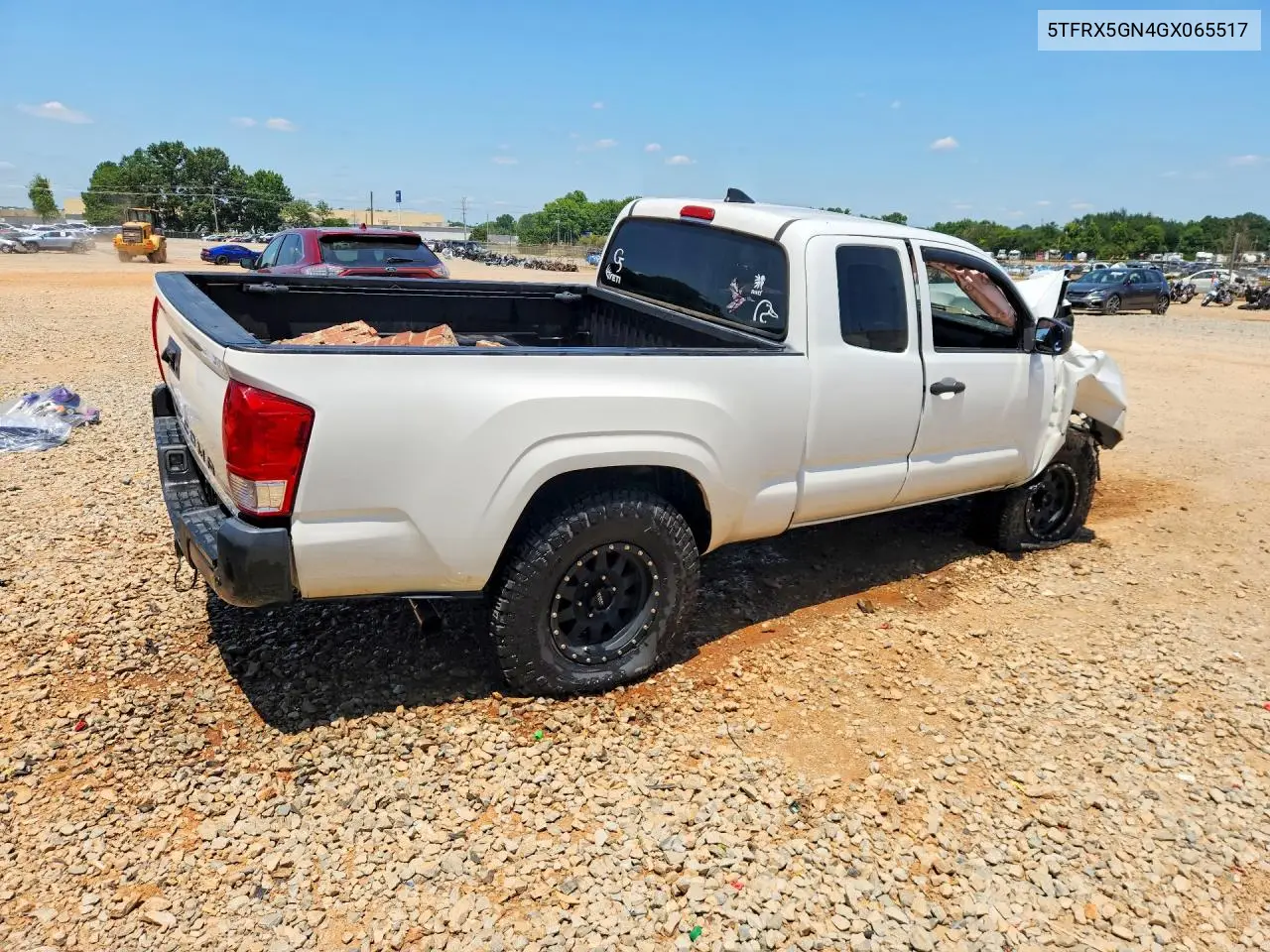 2016 Toyota Tacoma Sr VIN: 5TFRX5GN4GX065517 Lot: 58741996