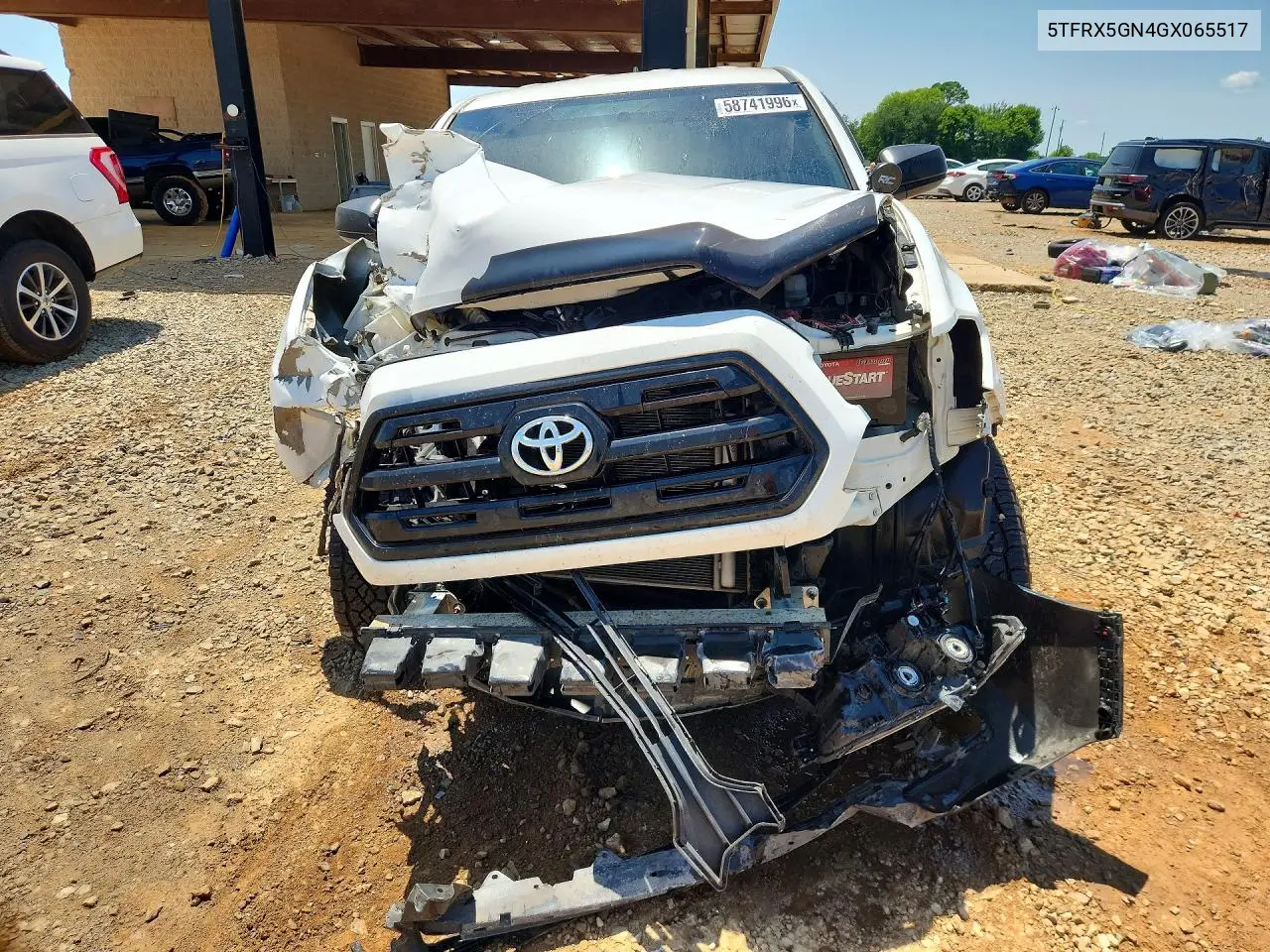 2016 Toyota Tacoma Sr VIN: 5TFRX5GN4GX065517 Lot: 58741996