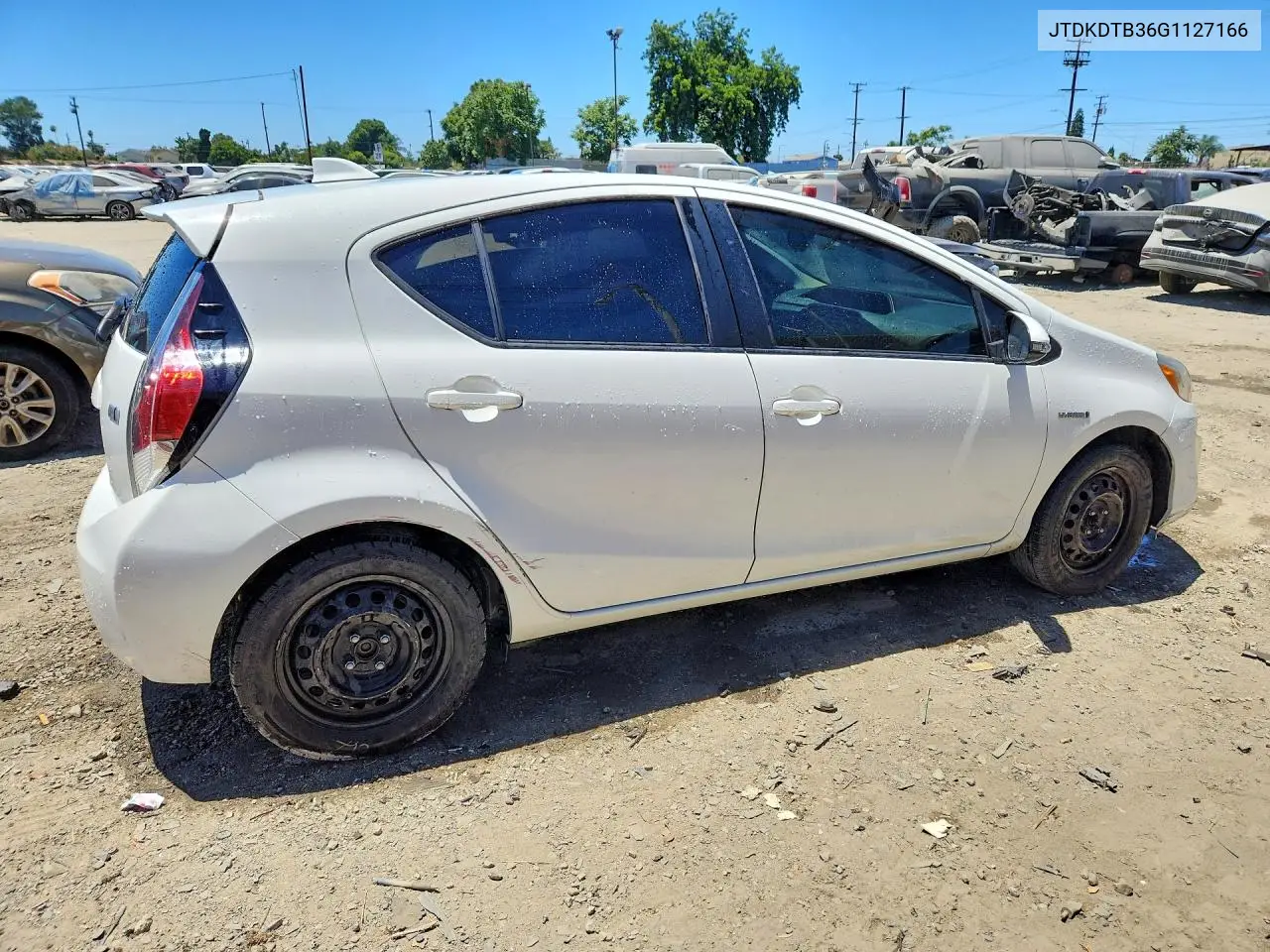 2016 Toyota Prius C One VIN: JTDKDTB36G1127166 Lot: 60133786