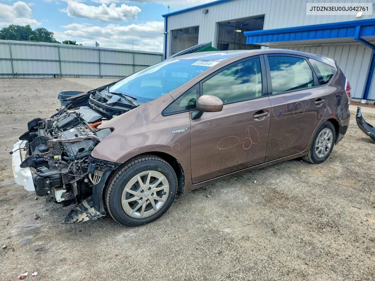 2016 Toyota Prius V Three VIN: JTDZN3EU0GJ042761 Lot: 61893596