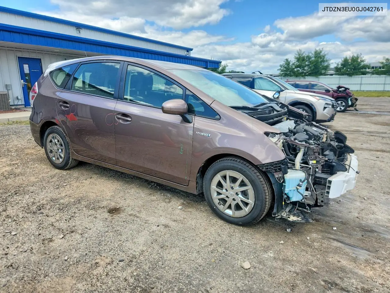 2016 Toyota Prius V Three VIN: JTDZN3EU0GJ042761 Lot: 61893596