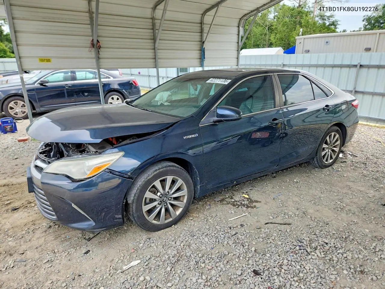 2016 Toyota Camry Hybrid Xle VIN: 4T1BD1FK8GU192276 Lot: 62271136