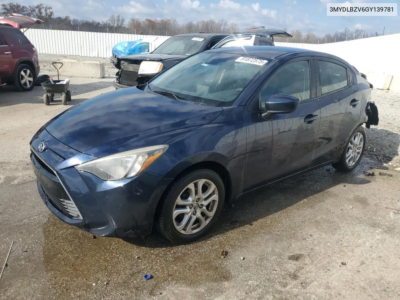 2016 Scion Ia Base VIN: 3MYDLBZV6GY139781 Lot: 91872575