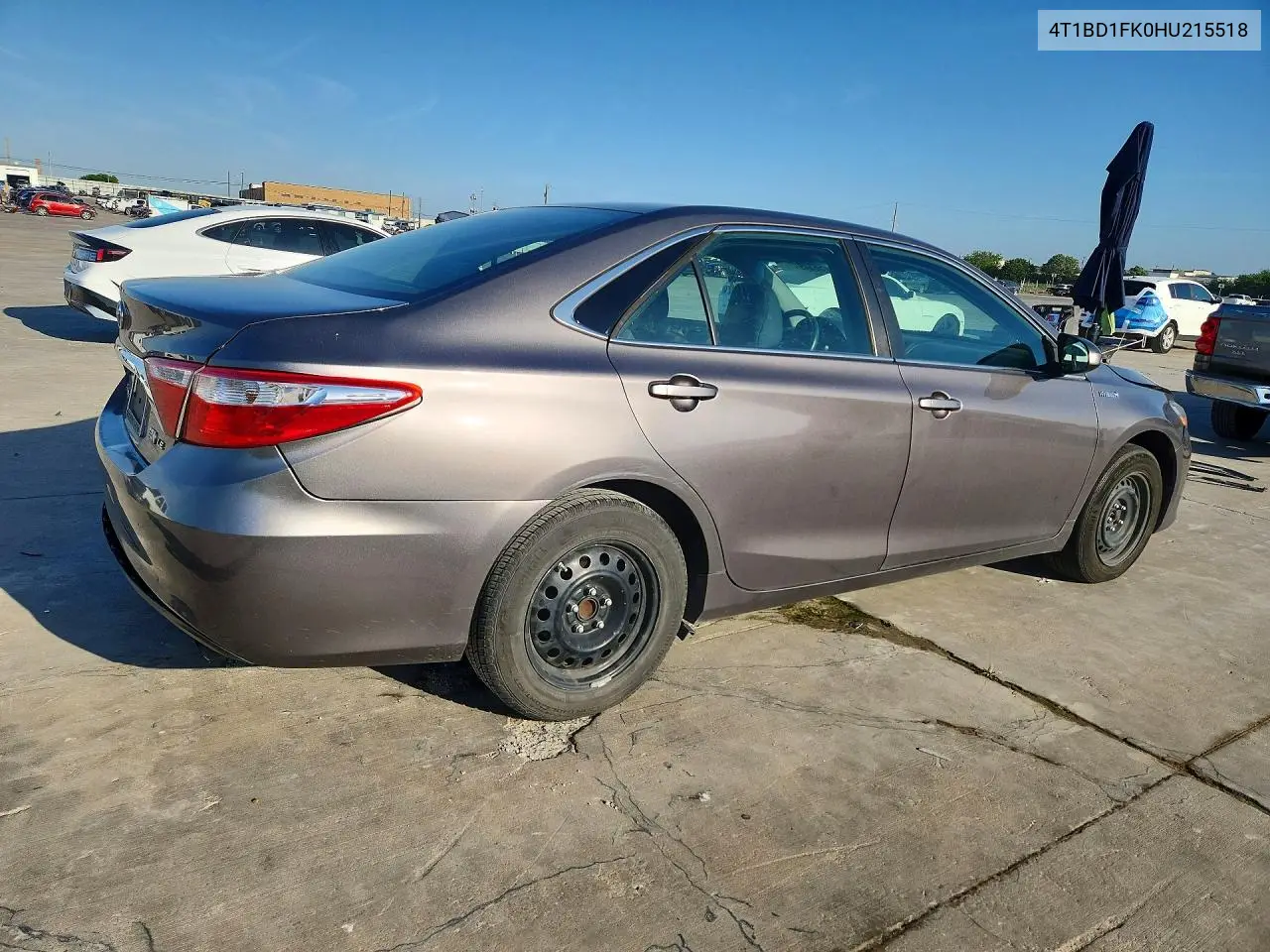 2017 Toyota Camry Hybrid Le VIN: 4T1BD1FK0HU215518 Lot: 56349416