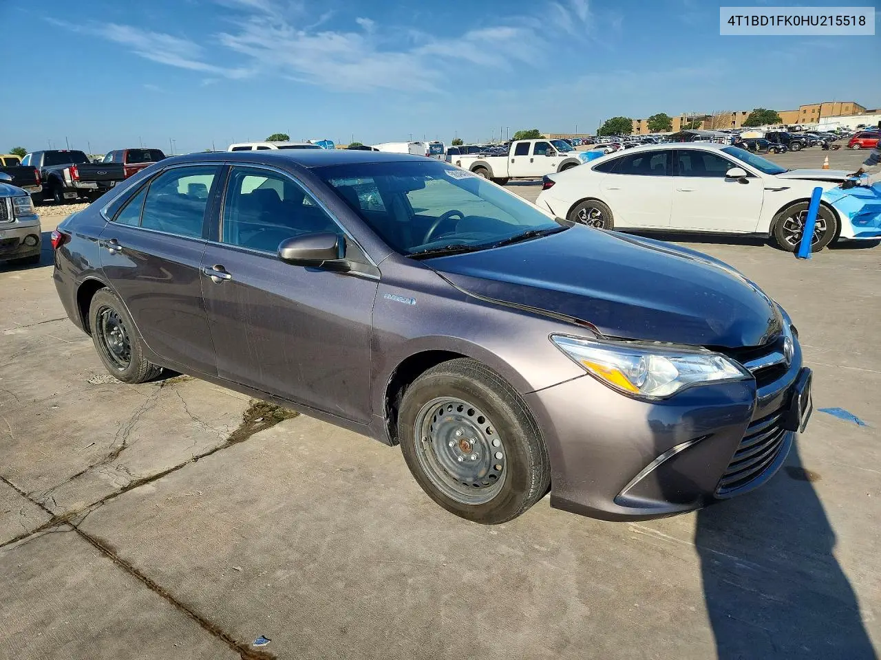 2017 Toyota Camry Hybrid Le VIN: 4T1BD1FK0HU215518 Lot: 56349416