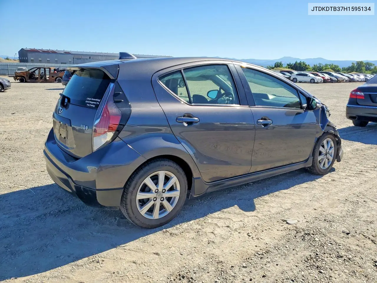 2017 Toyota Prius C Two VIN: JTDKDTB37H1595134 Lot: 57085456