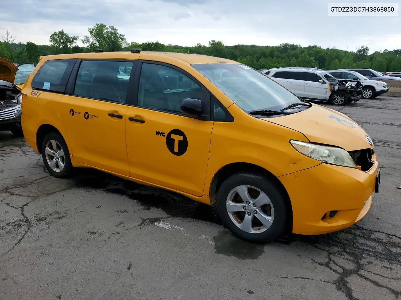 2017 Toyota Sienna L 7-Passenger VIN: 5TDZZ3DC7HS868850 Lot: 57136886