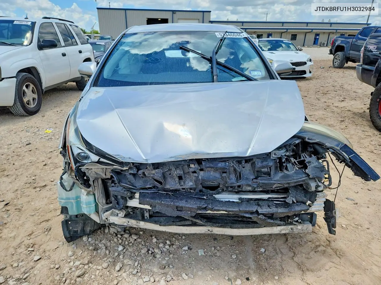 2017 Toyota Prius Two VIN: JTDKBRFU1H3032984 Lot: 57346046