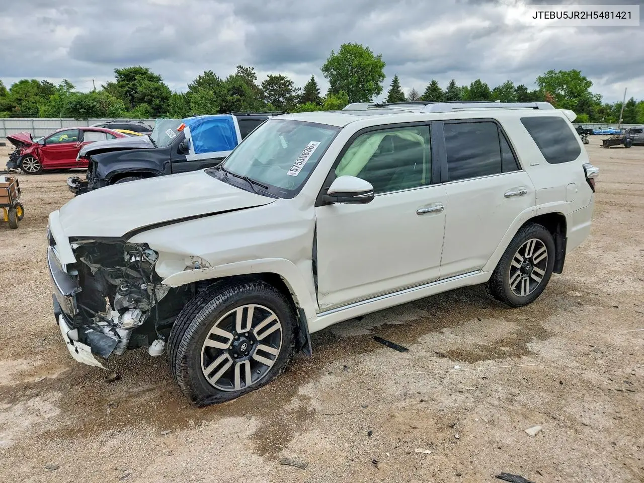 2017 Toyota 4Runner Limited VIN: JTEBU5JR2H5481421 Lot: 57530836