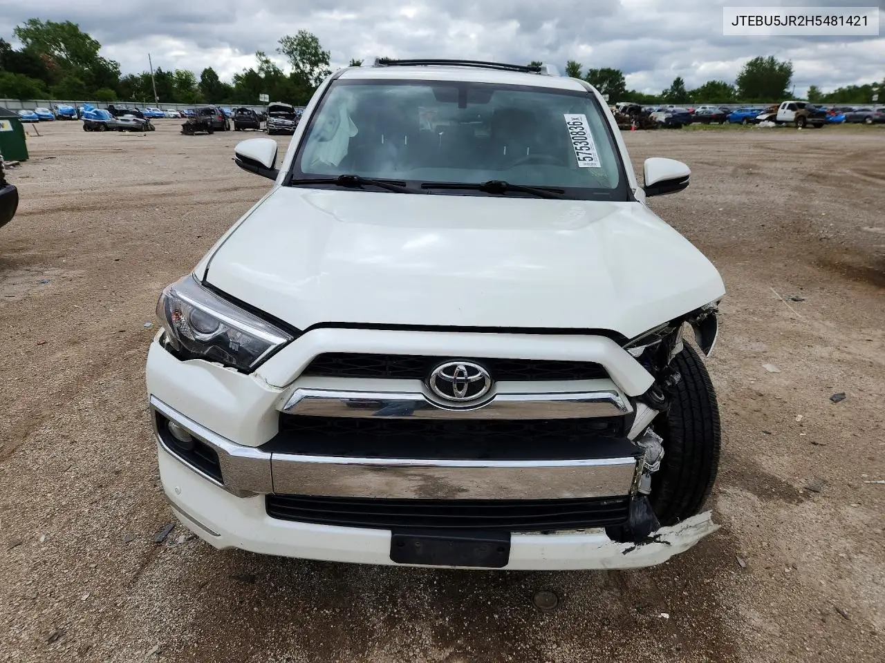 2017 Toyota 4Runner Limited VIN: JTEBU5JR2H5481421 Lot: 57530836