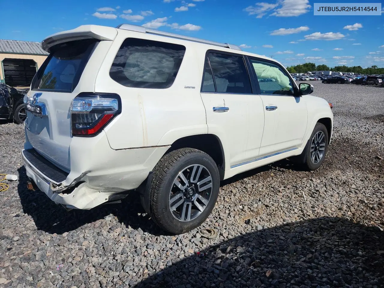 2017 Toyota 4Runner Limited VIN: JTEBU5JR2H5414544 Lot: 57553286