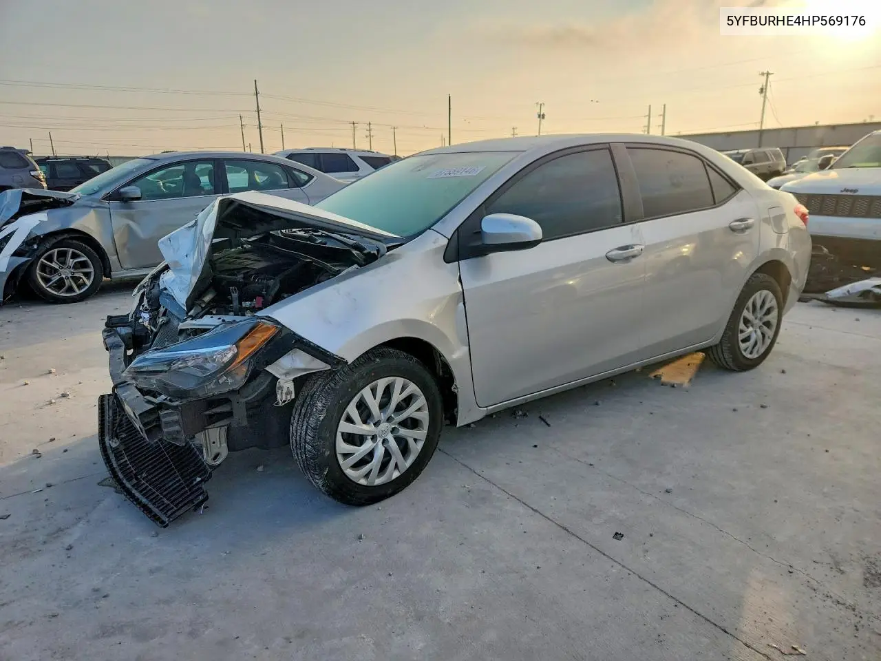 2017 Toyota Corolla Le VIN: 5YFBURHE4HP569176 Lot: 57559146