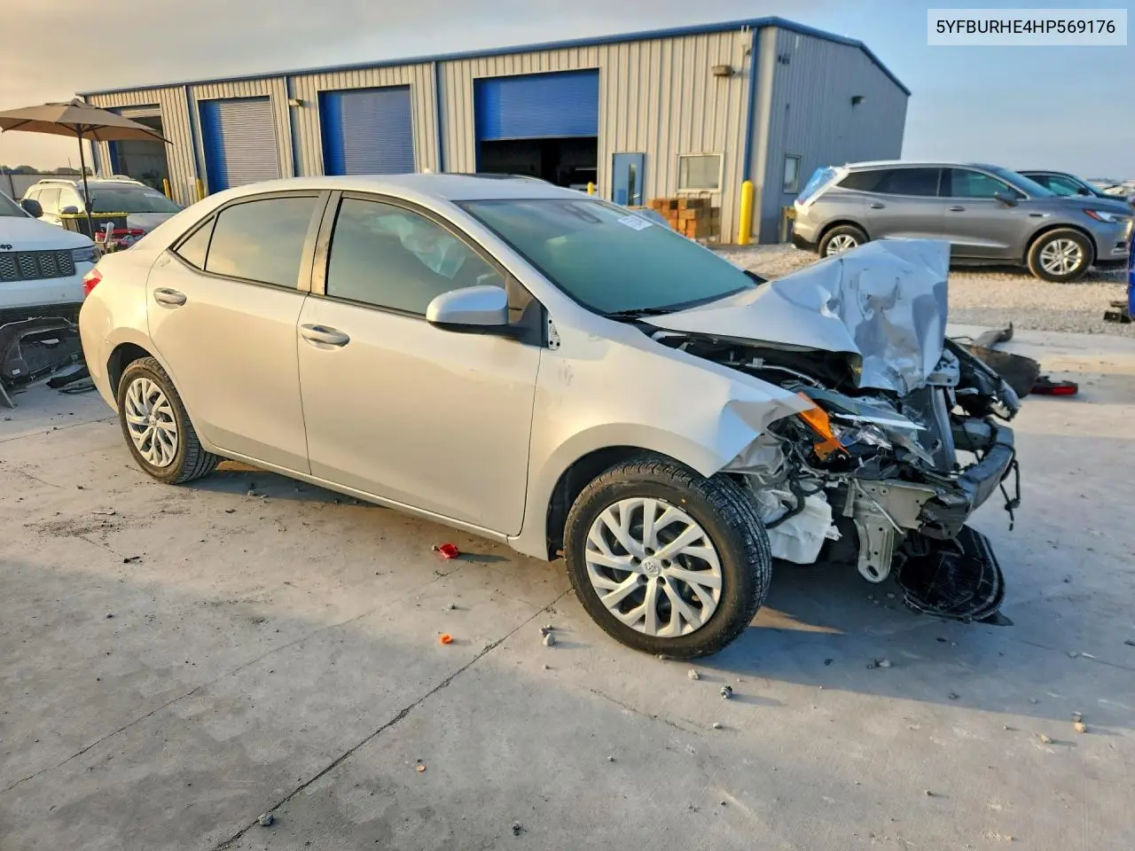 2017 Toyota Corolla Le VIN: 5YFBURHE4HP569176 Lot: 57559146