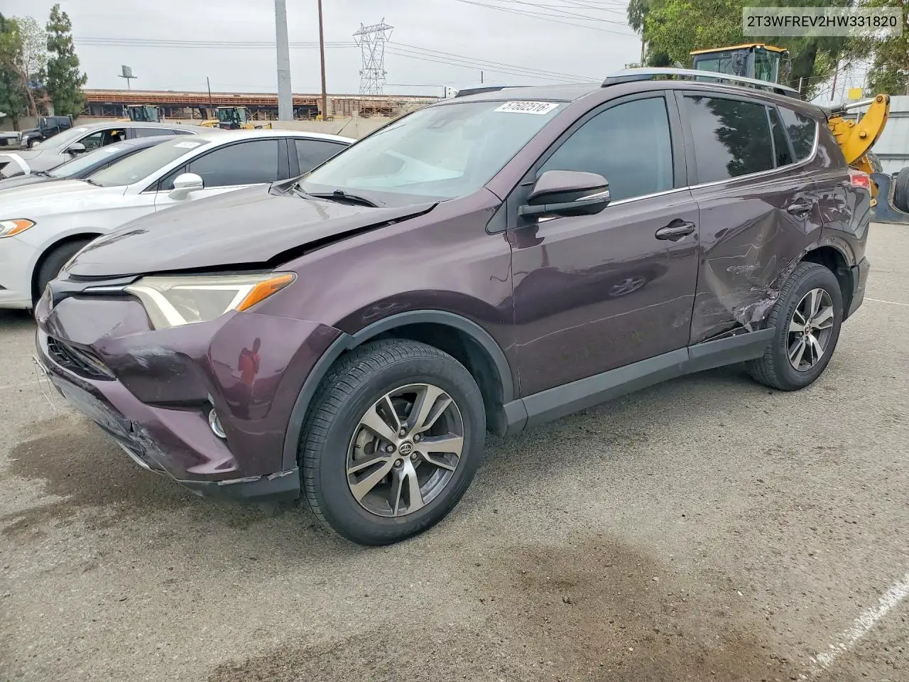 2017 Toyota Rav4 Xle VIN: 2T3WFREV2HW331820 Lot: 57602516