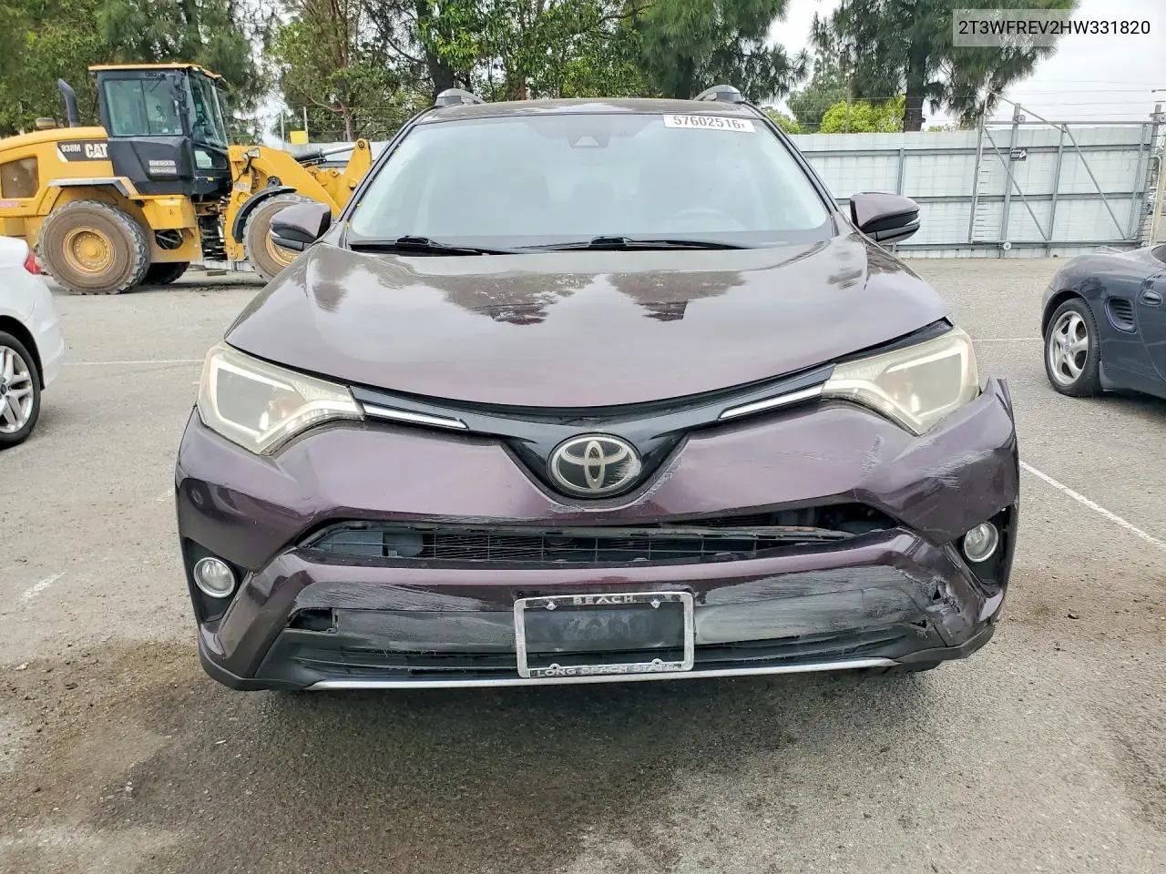 2017 Toyota Rav4 Xle VIN: 2T3WFREV2HW331820 Lot: 57602516