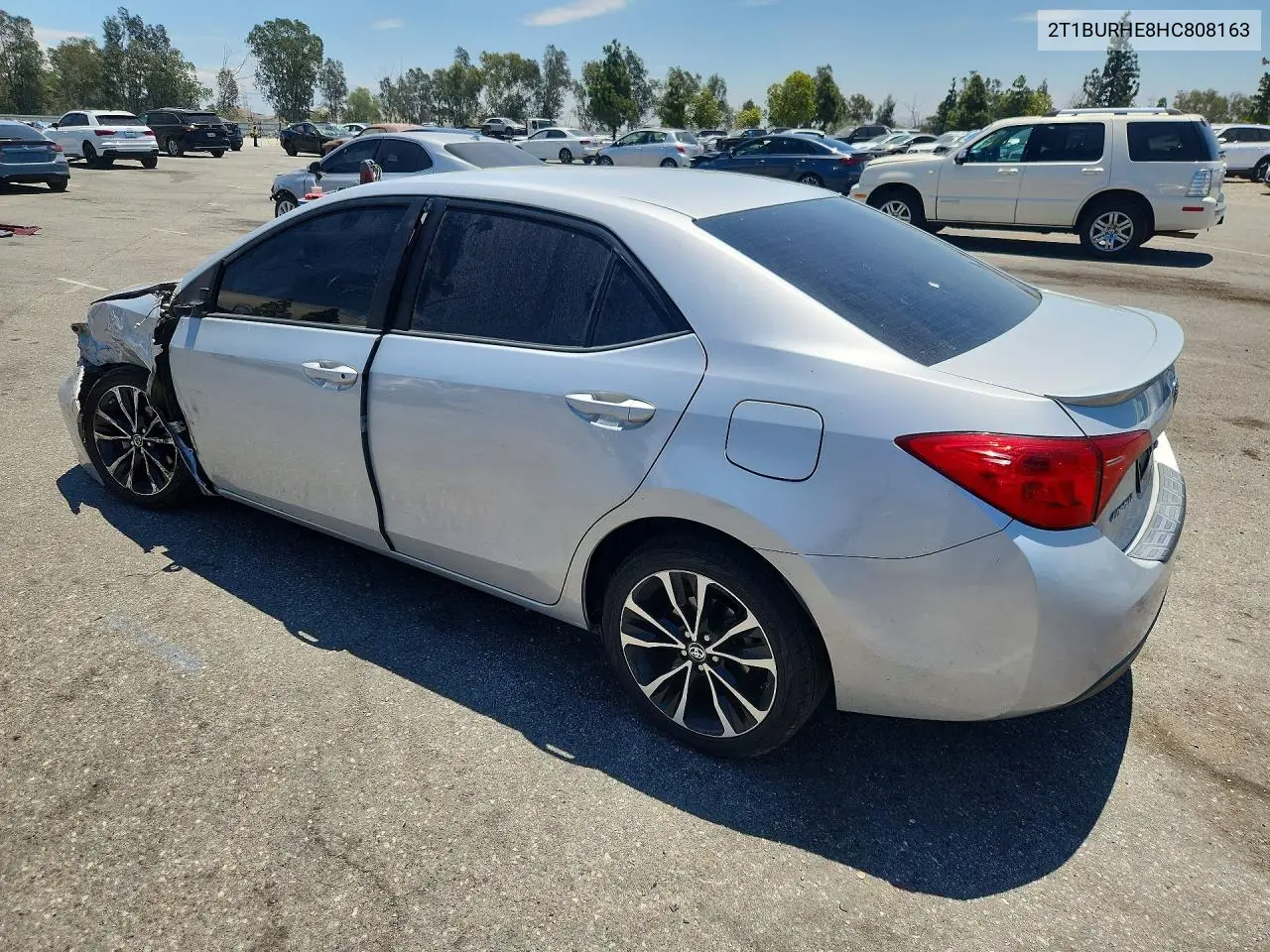 2017 Toyota Corolla Se VIN: 2T1BURHE8HC808163 Lot: 58151746