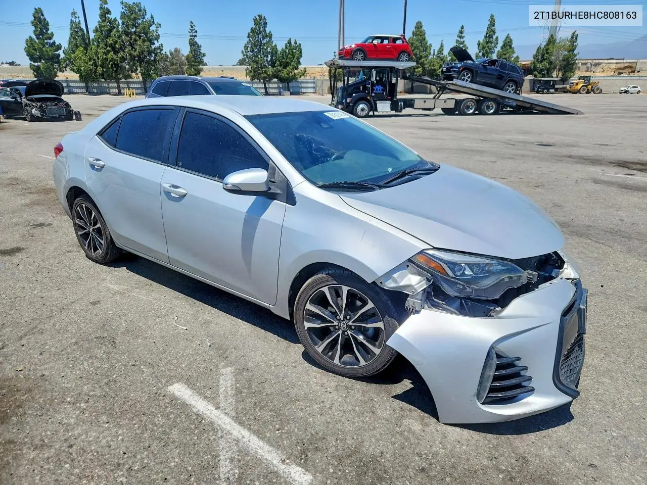 2017 Toyota Corolla Se VIN: 2T1BURHE8HC808163 Lot: 58151746