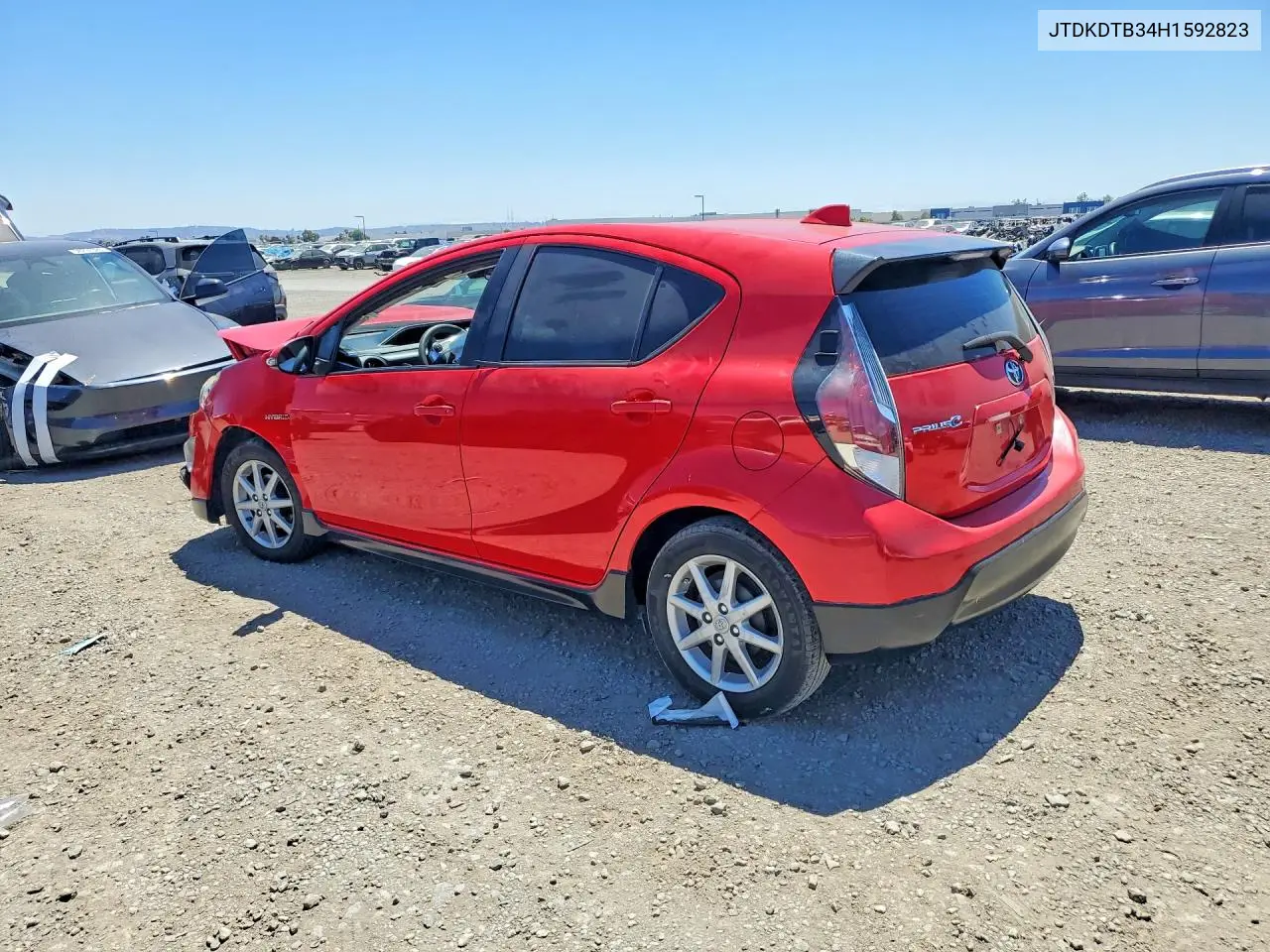 2017 Toyota Prius C One VIN: JTDKDTB34H1592823 Lot: 58312986