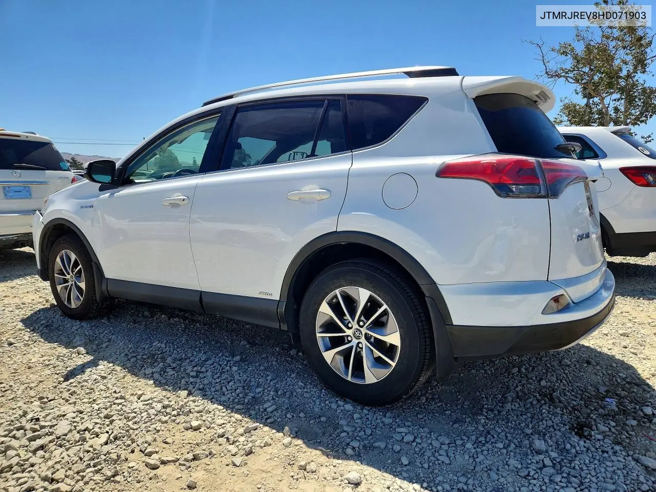 2017 Toyota Rav4 Hybrid Xle VIN: JTMRJREV8HD071903 Lot: 58436966