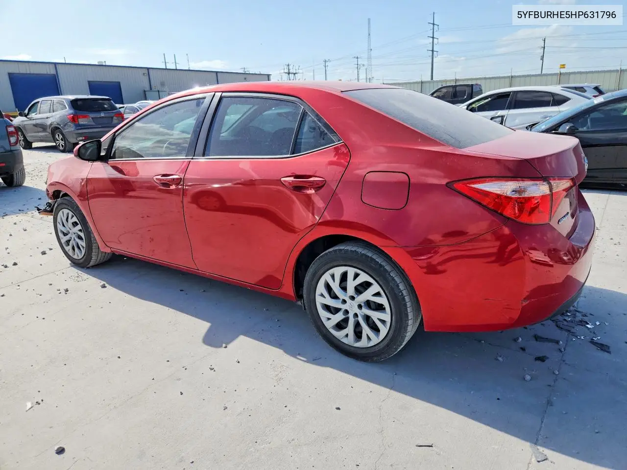 2017 Toyota Corolla Le VIN: 5YFBURHE5HP631796 Lot: 58470446