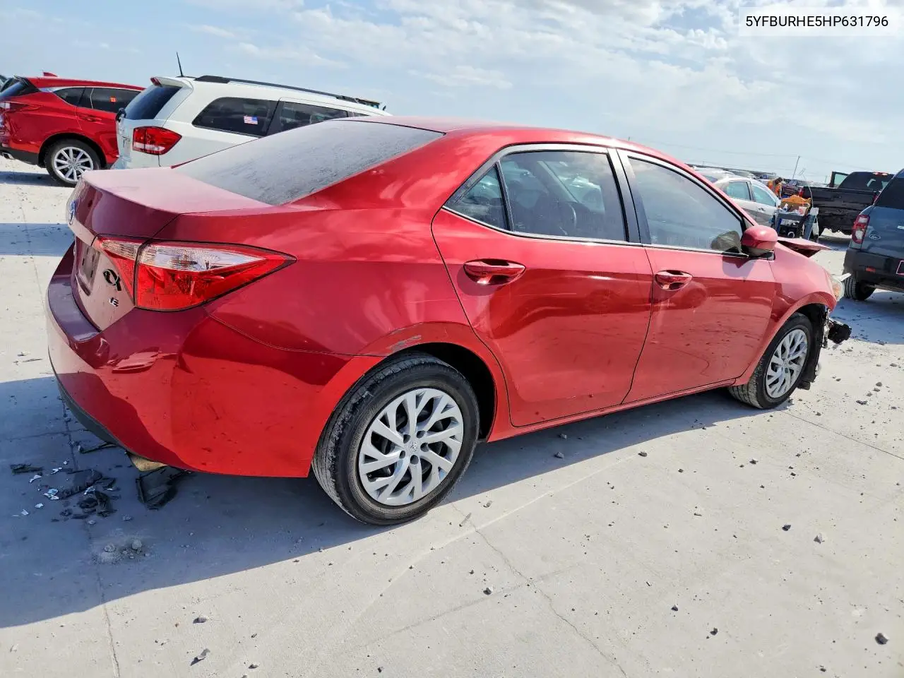 2017 Toyota Corolla Le VIN: 5YFBURHE5HP631796 Lot: 58470446
