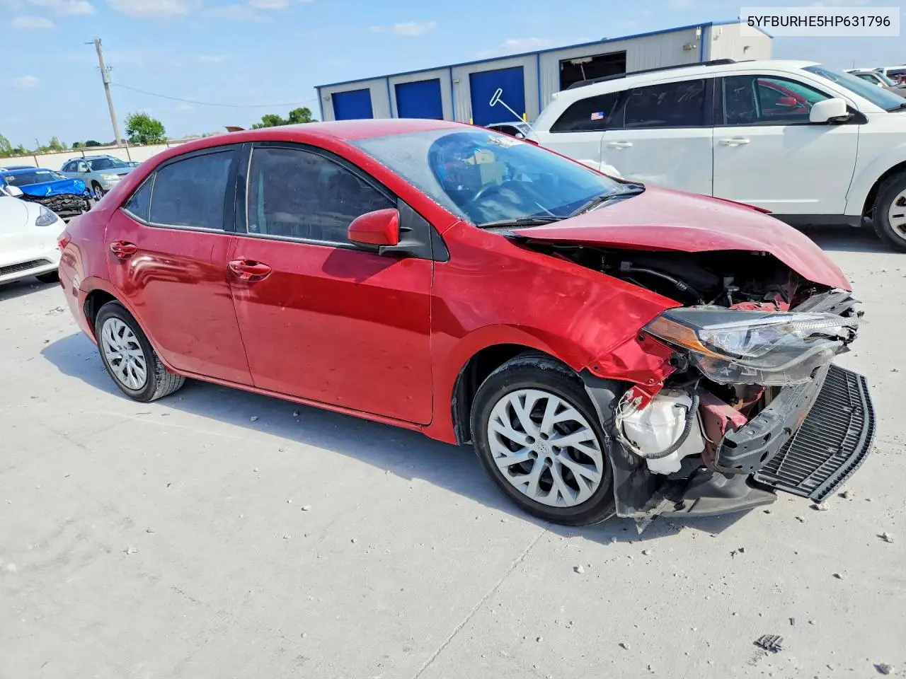 2017 Toyota Corolla Le VIN: 5YFBURHE5HP631796 Lot: 58470446