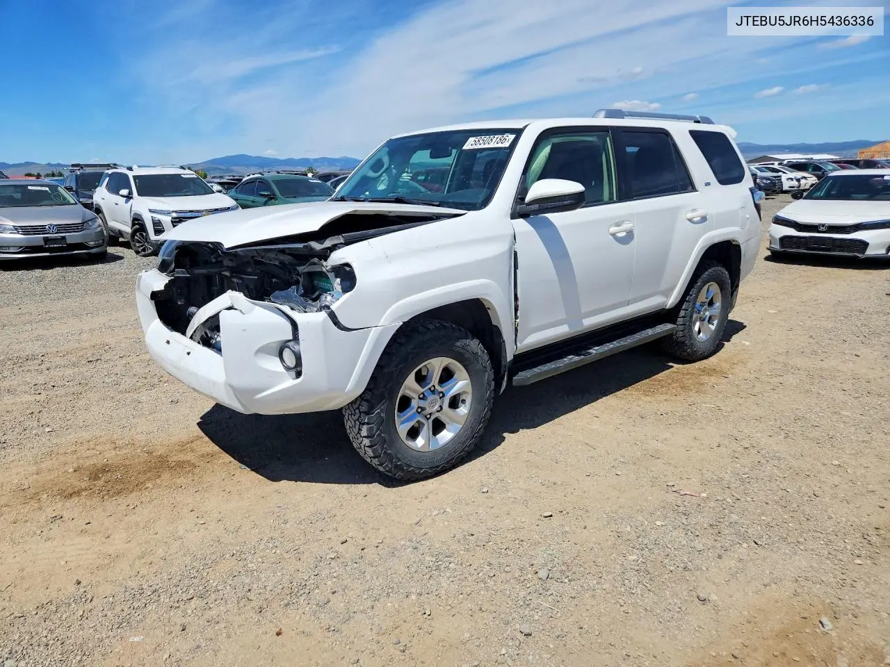 2017 Toyota 4Runner Sr5 VIN: JTEBU5JR6H5436336 Lot: 58508186