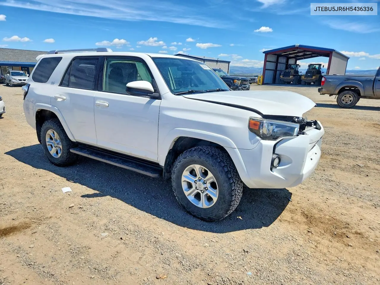 2017 Toyota 4Runner Sr5 VIN: JTEBU5JR6H5436336 Lot: 58508186