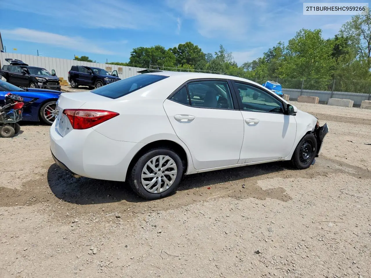 2017 Toyota Corolla Le VIN: 2T1BURHE5HC959266 Lot: 58516716