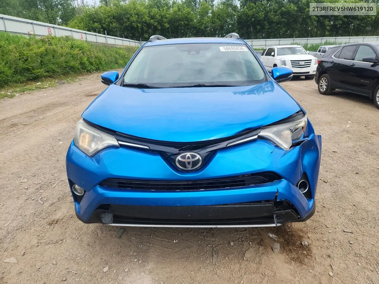 2017 Toyota Rav4 Xle VIN: 2T3RFREV5HW619120 Lot: 58695836