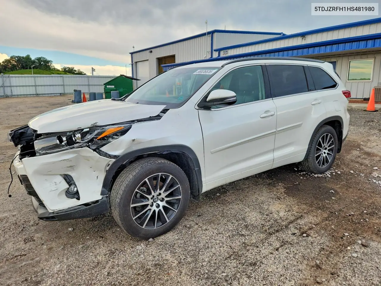 2017 Toyota Highlander Se VIN: 5TDJZRFH1HS481980 Lot: 58836836