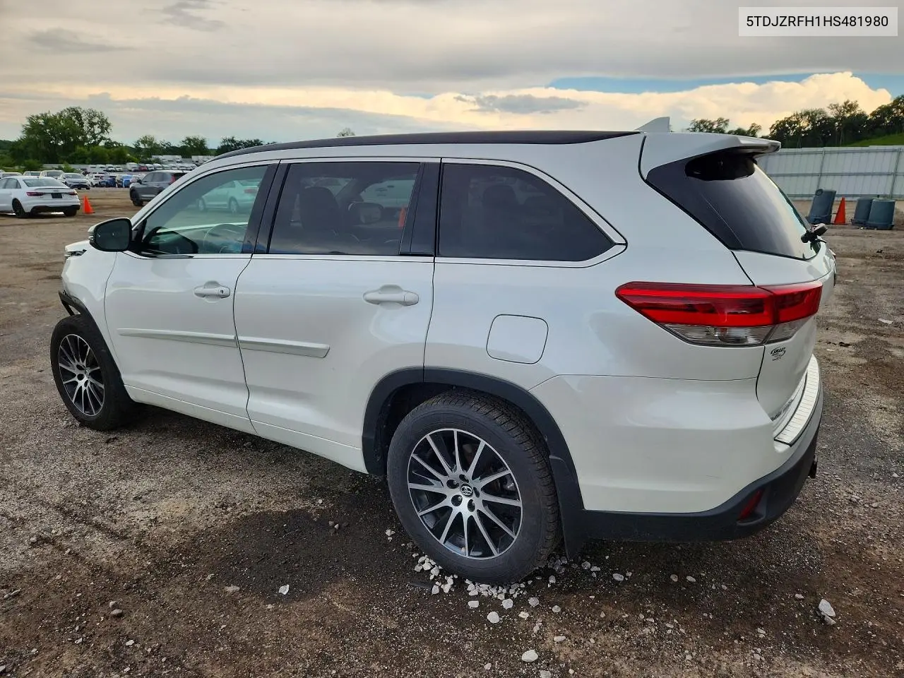 2017 Toyota Highlander Se VIN: 5TDJZRFH1HS481980 Lot: 58836836