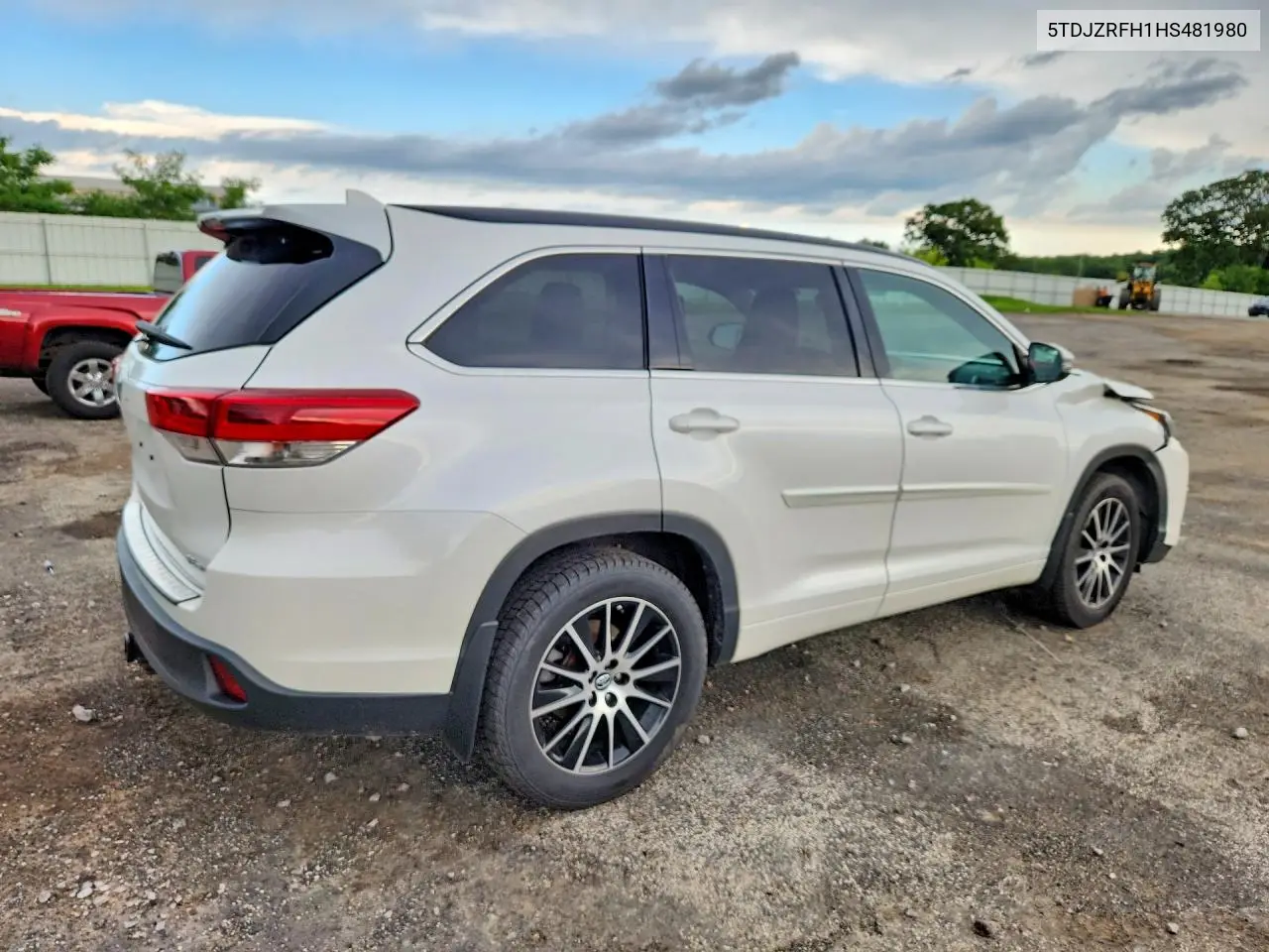 2017 Toyota Highlander Se VIN: 5TDJZRFH1HS481980 Lot: 58836836