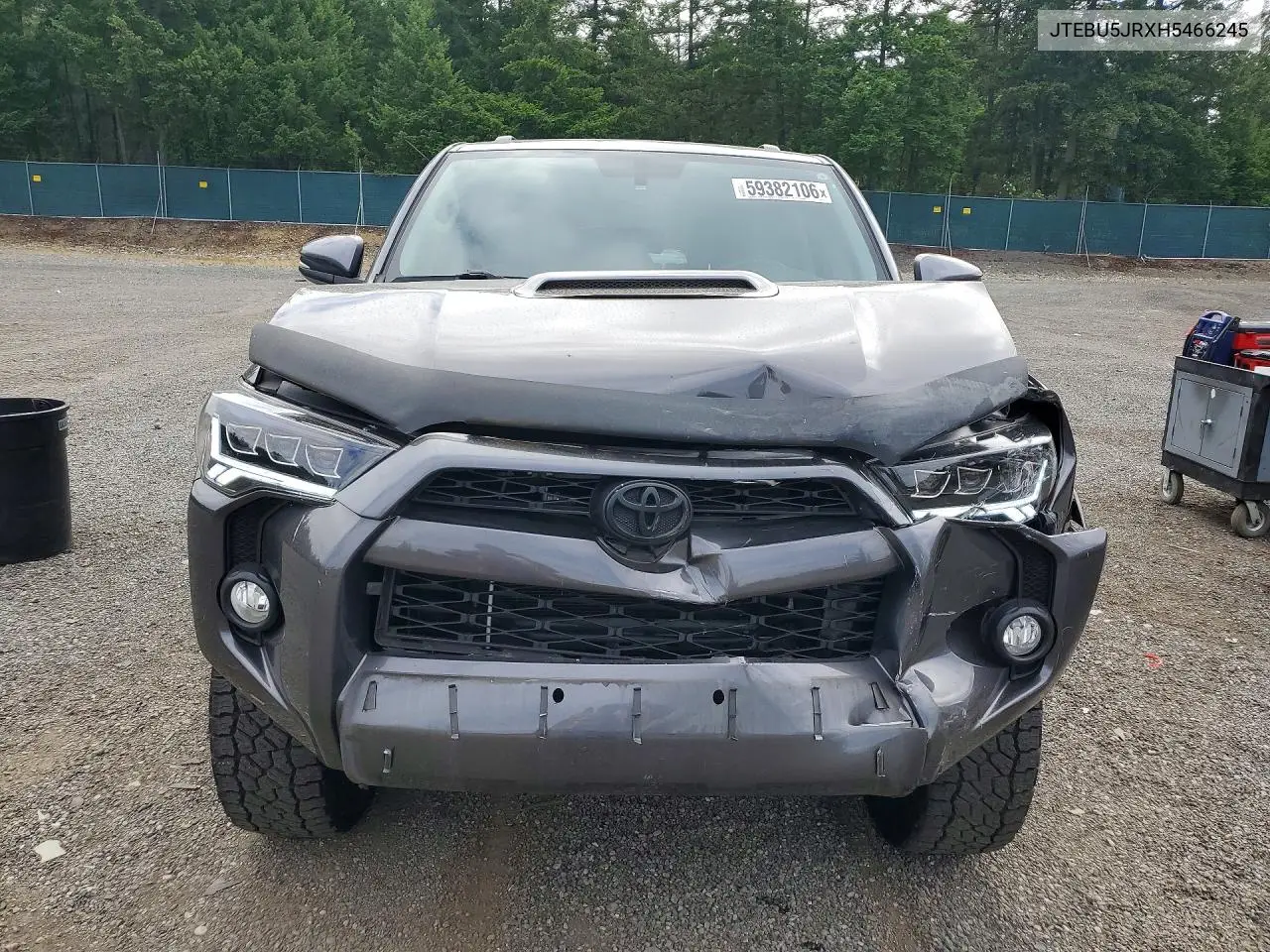 2017 Toyota 4Runner Trd Off-Road Premium VIN: JTEBU5JRXH5466245 Lot: 59382106