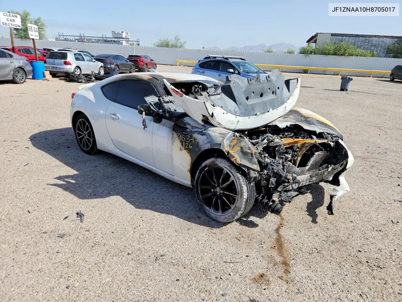 2017 Toyota 86 Base VIN: JF1ZNAA10H8705017 Lot: 59680336