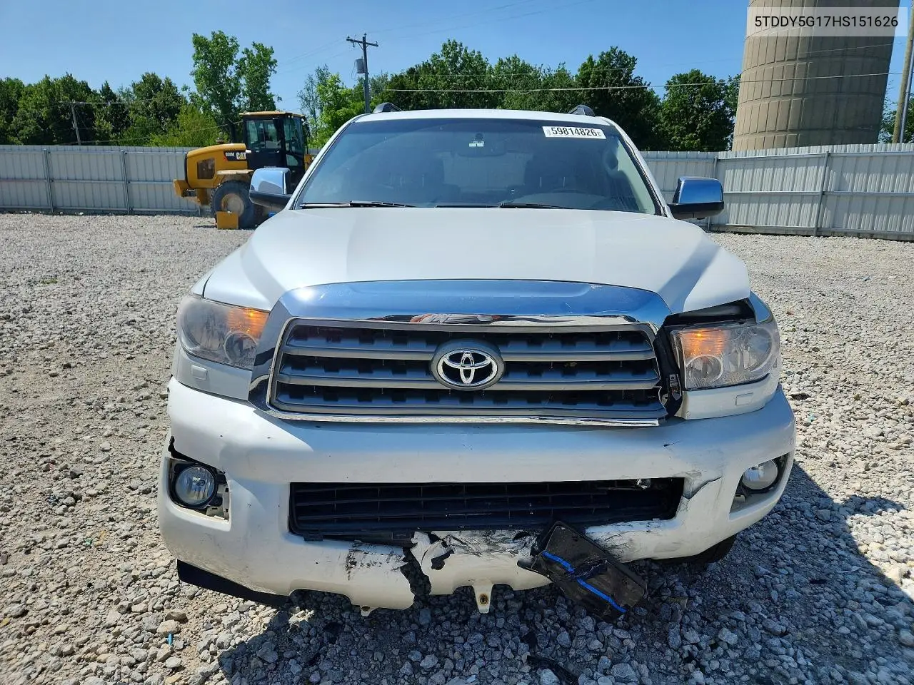 2017 Toyota Sequoia Platinum VIN: 5TDDY5G17HS151626 Lot: 59814826