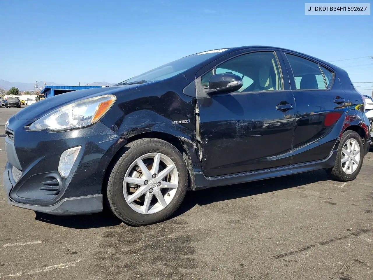 2017 Toyota Prius C One VIN: JTDKDTB34H1592627 Lot: 60027106