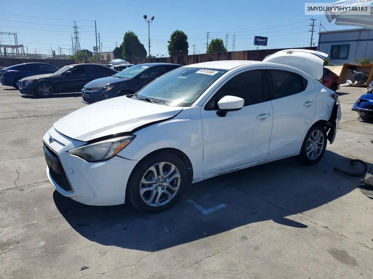 2017 Toyota Yaris Ia Base VIN: 3MYDLBYV5HY148183 Lot: 60516506