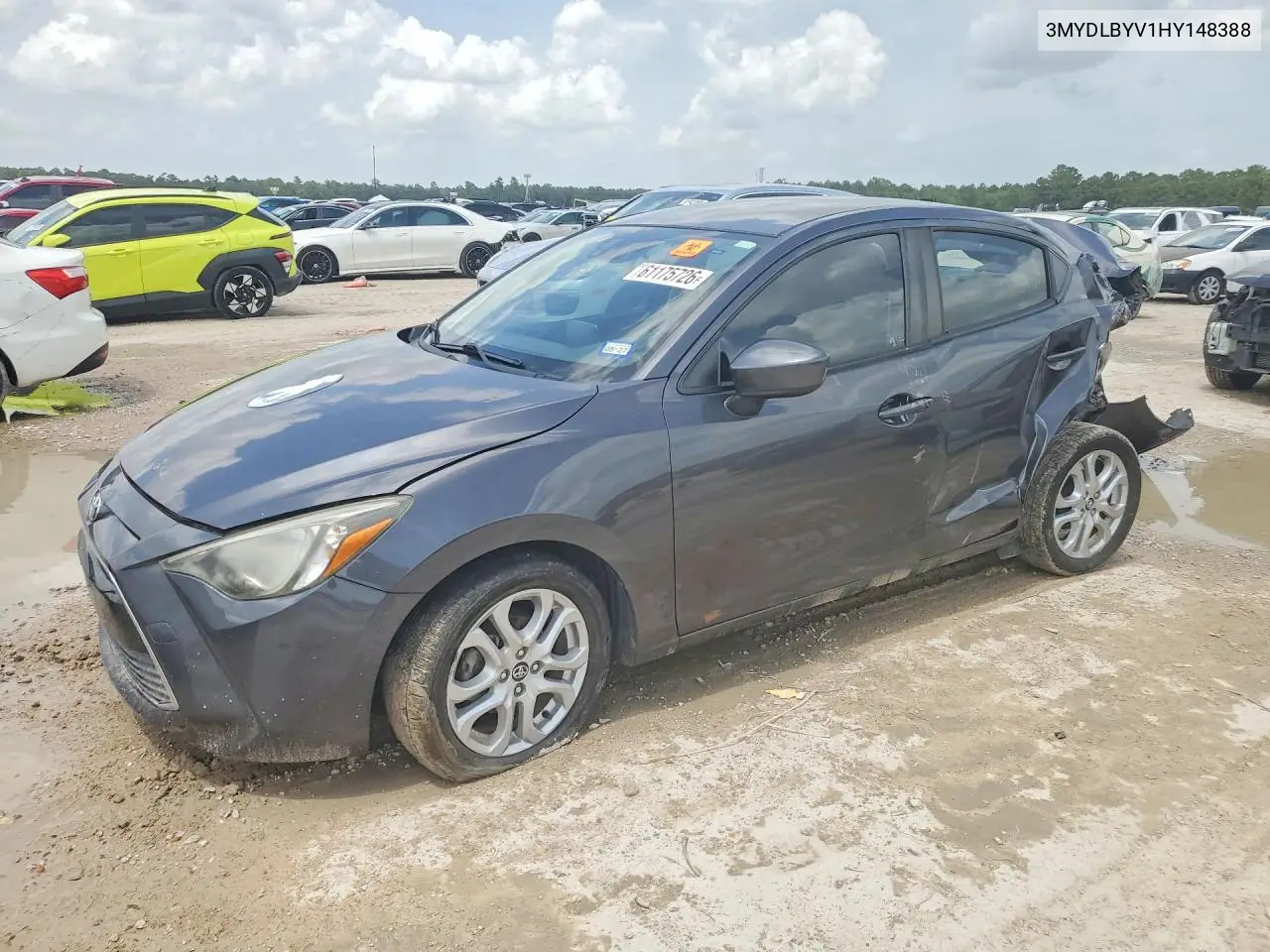 2017 Toyota Yaris Ia Base VIN: 3MYDLBYV1HY148388 Lot: 61175726