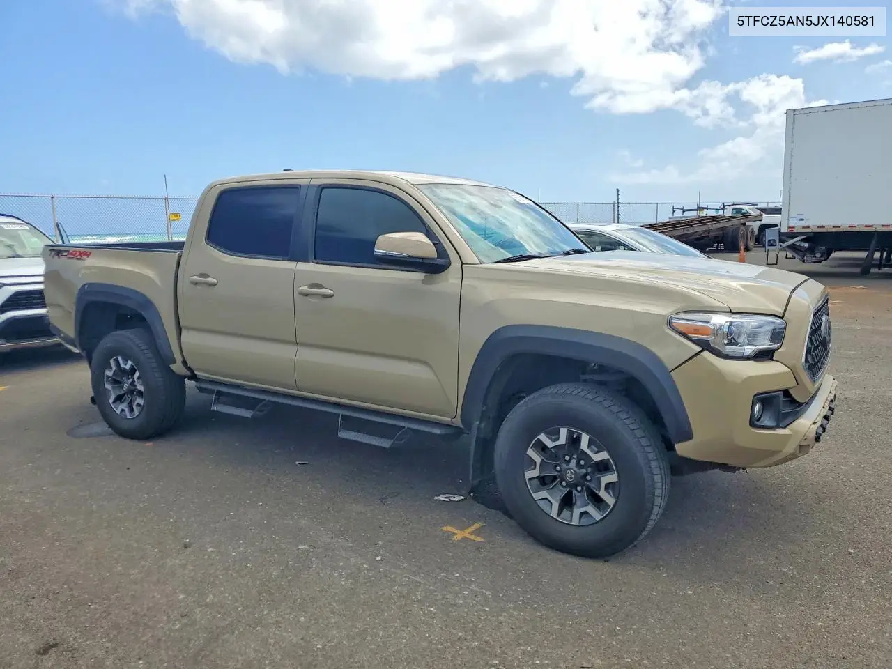 2018 Toyota Tacoma Trd Off-Road VIN: 5TFCZ5AN5JX140581 Lot: 55789726