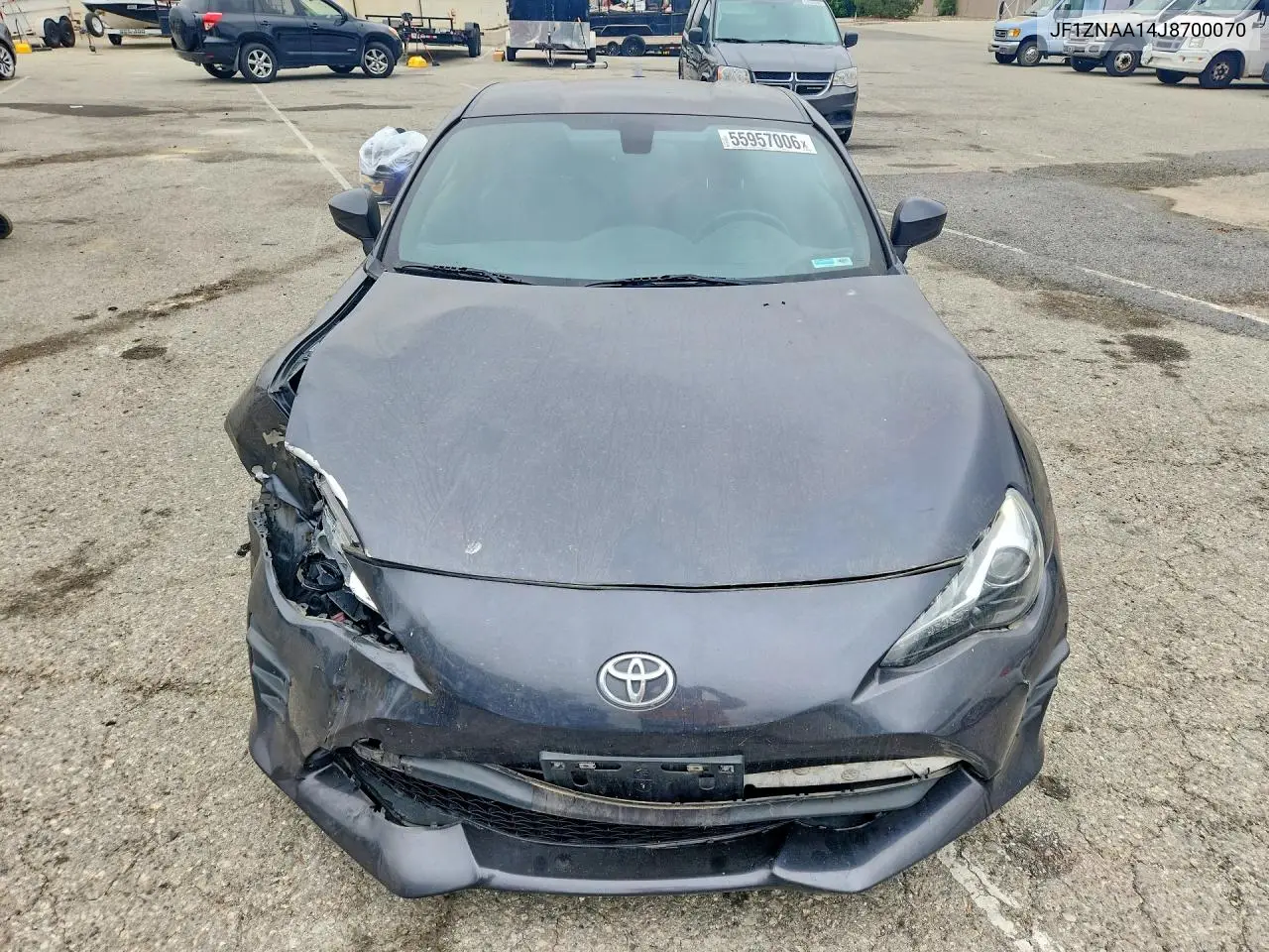 2018 Toyota 86 Base VIN: JF1ZNAA14J8700070 Lot: 55957006