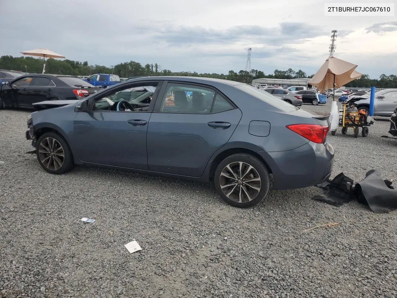 2018 Toyota Corolla Se VIN: 2T1BURHE7JC067610 Lot: 56888526