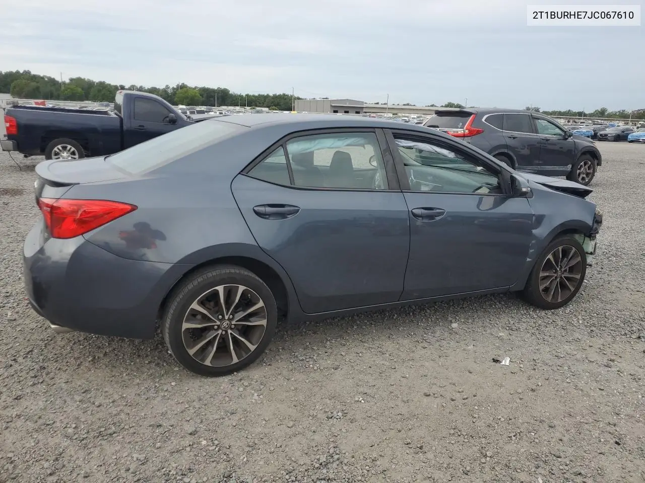 2018 Toyota Corolla Se VIN: 2T1BURHE7JC067610 Lot: 56888526