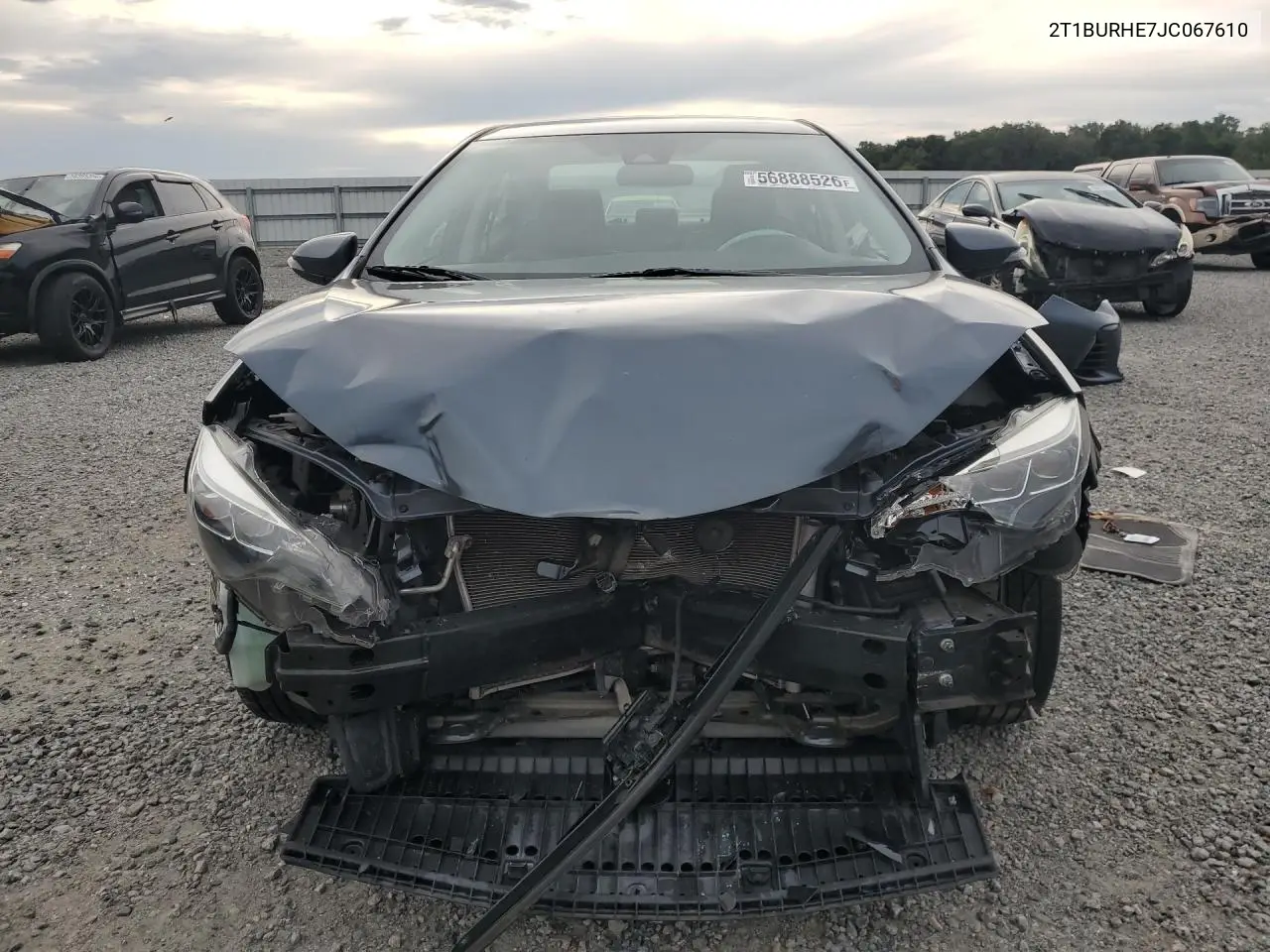 2018 Toyota Corolla Se VIN: 2T1BURHE7JC067610 Lot: 56888526