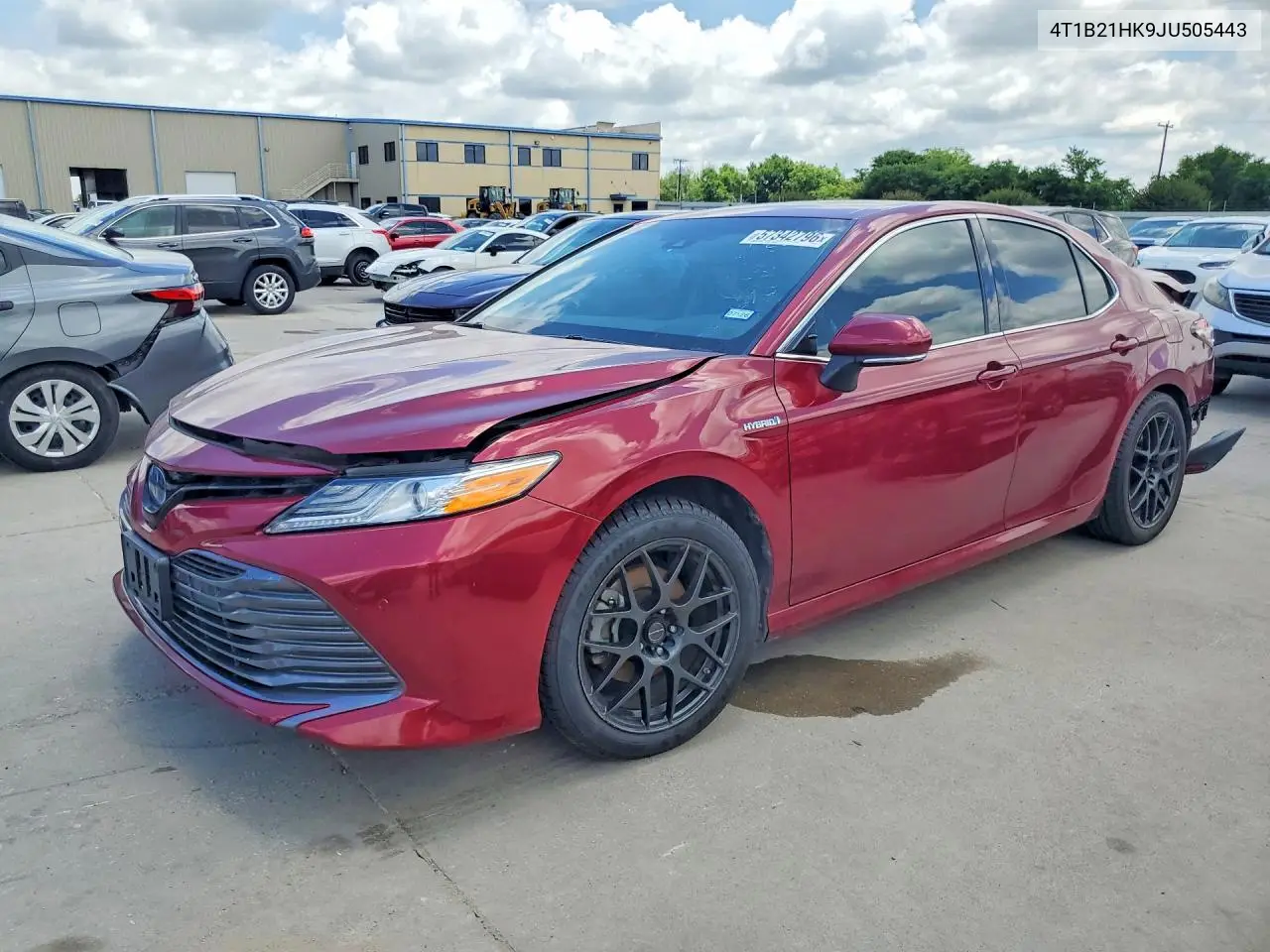 2018 Toyota Camry Hybrid Xle VIN: 4T1B21HK9JU505443 Lot: 57342796