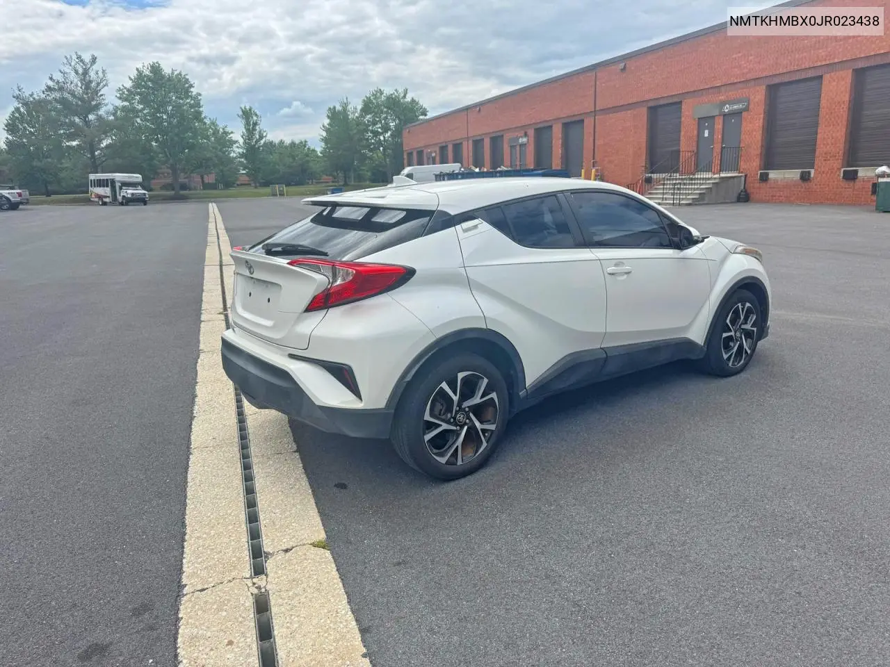 2018 Toyota C-Hr Xle VIN: NMTKHMBX0JR023438 Lot: 57777286