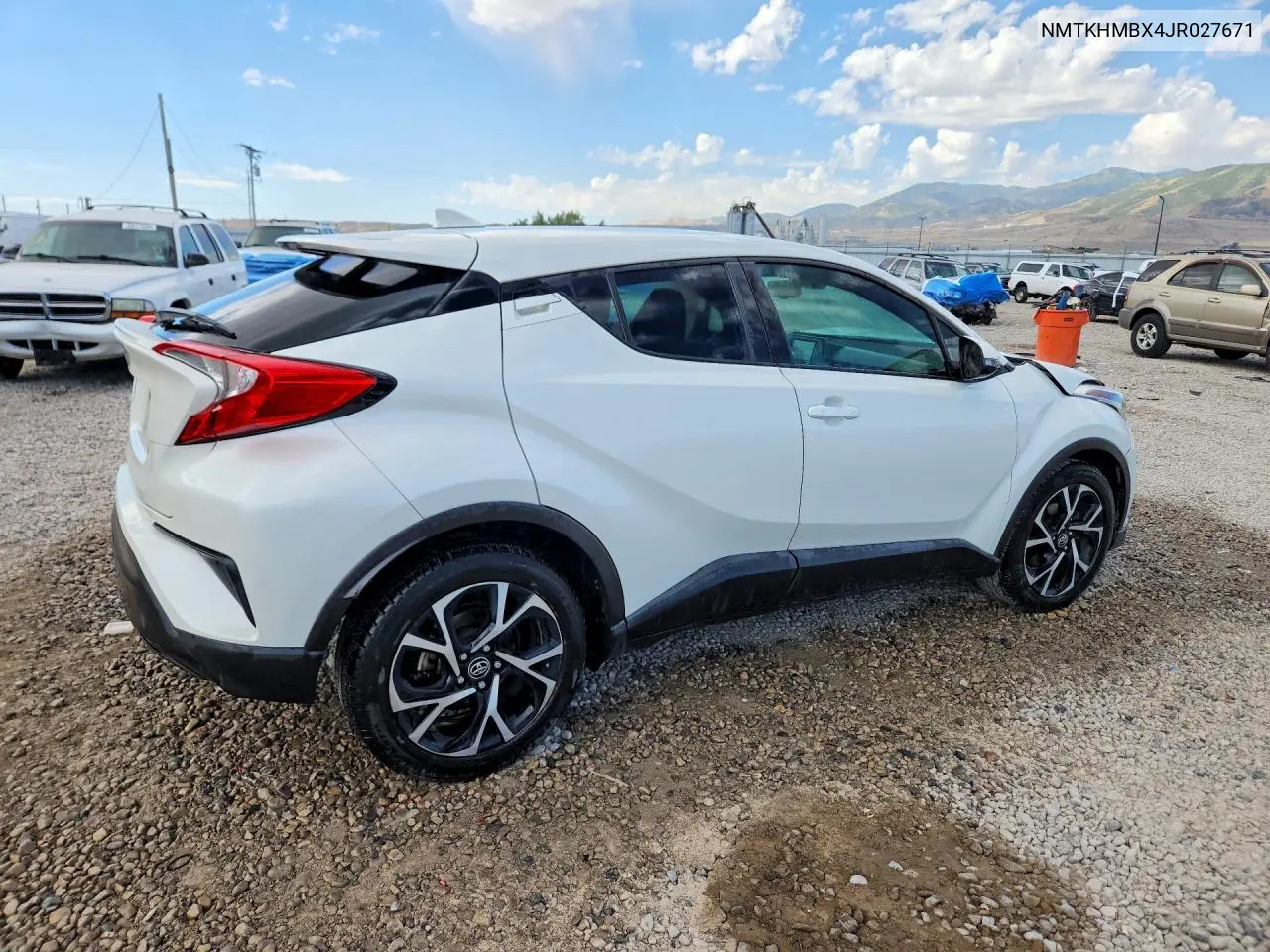 2018 Toyota C-Hr Xle Premium VIN: NMTKHMBX4JR027671 Lot: 60004866