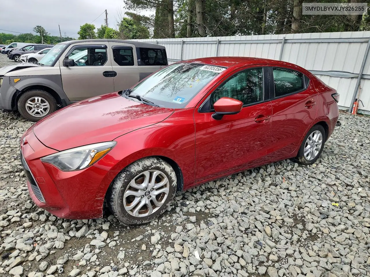 2018 Toyota Yaris Ia Base VIN: 3MYDLBYVXJY326255 Lot: 60205356