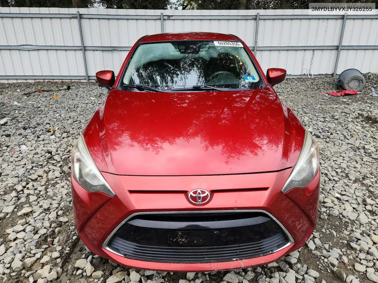 2018 Toyota Yaris Ia Base VIN: 3MYDLBYVXJY326255 Lot: 60205356