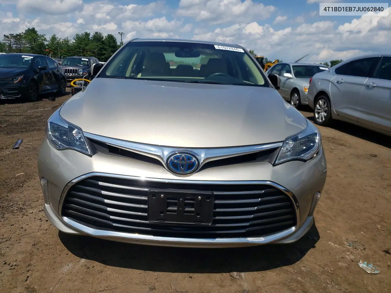 2018 Toyota Avalon Hybrid Xle Premium VIN: 4T1BD1EB7JU062840 Lot: 61022846